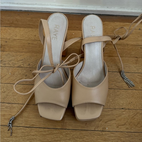 Revolve raye the label block heels with crystal detail - Picture 5 of 6